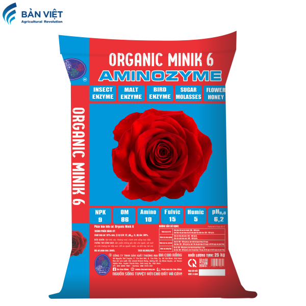 ORGANIC MINIK 6 - AMINOZYME HOA HỒNG